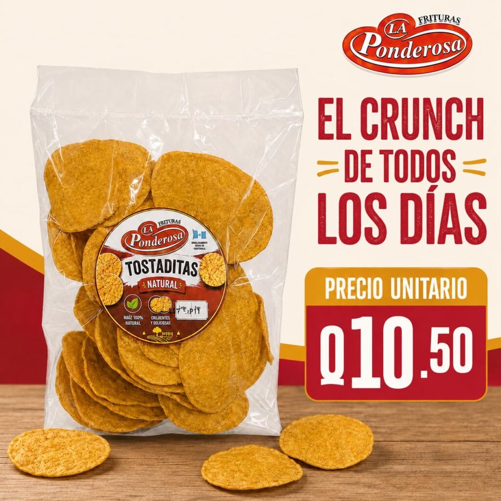 Tostaditas Natural (200 grs) La Ponderosa