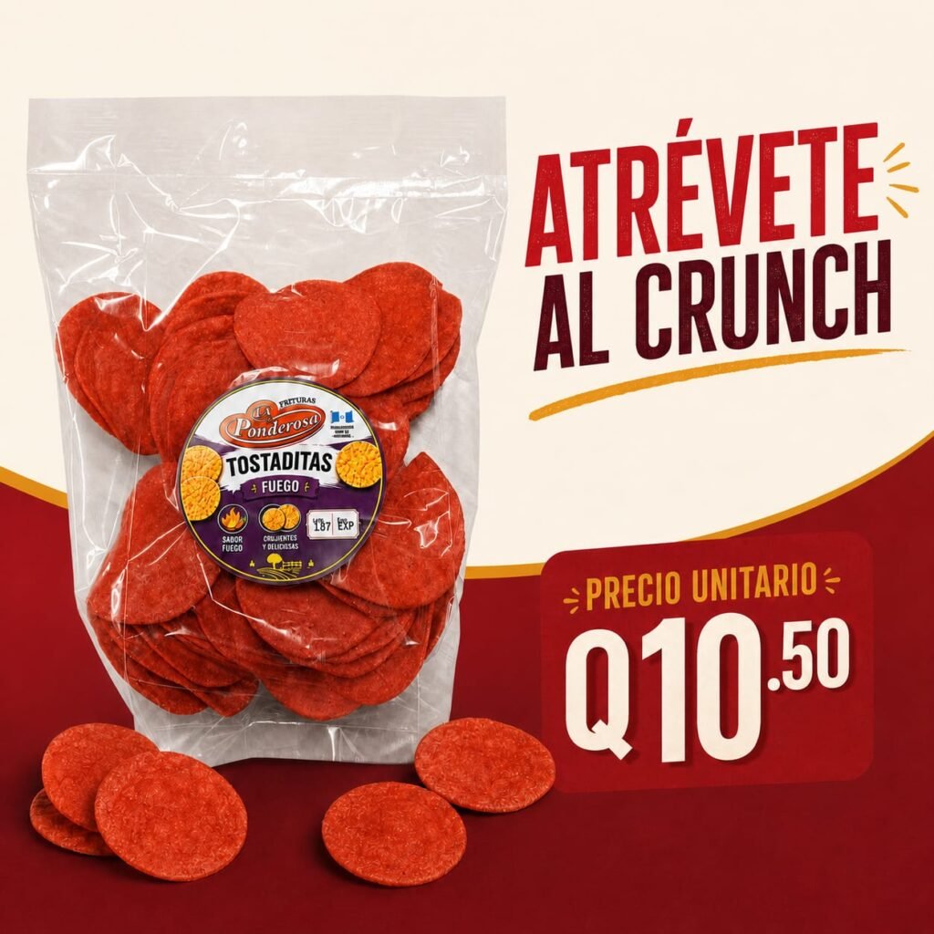 Tostaditas Fuego (200 grs) La Ponderosa
