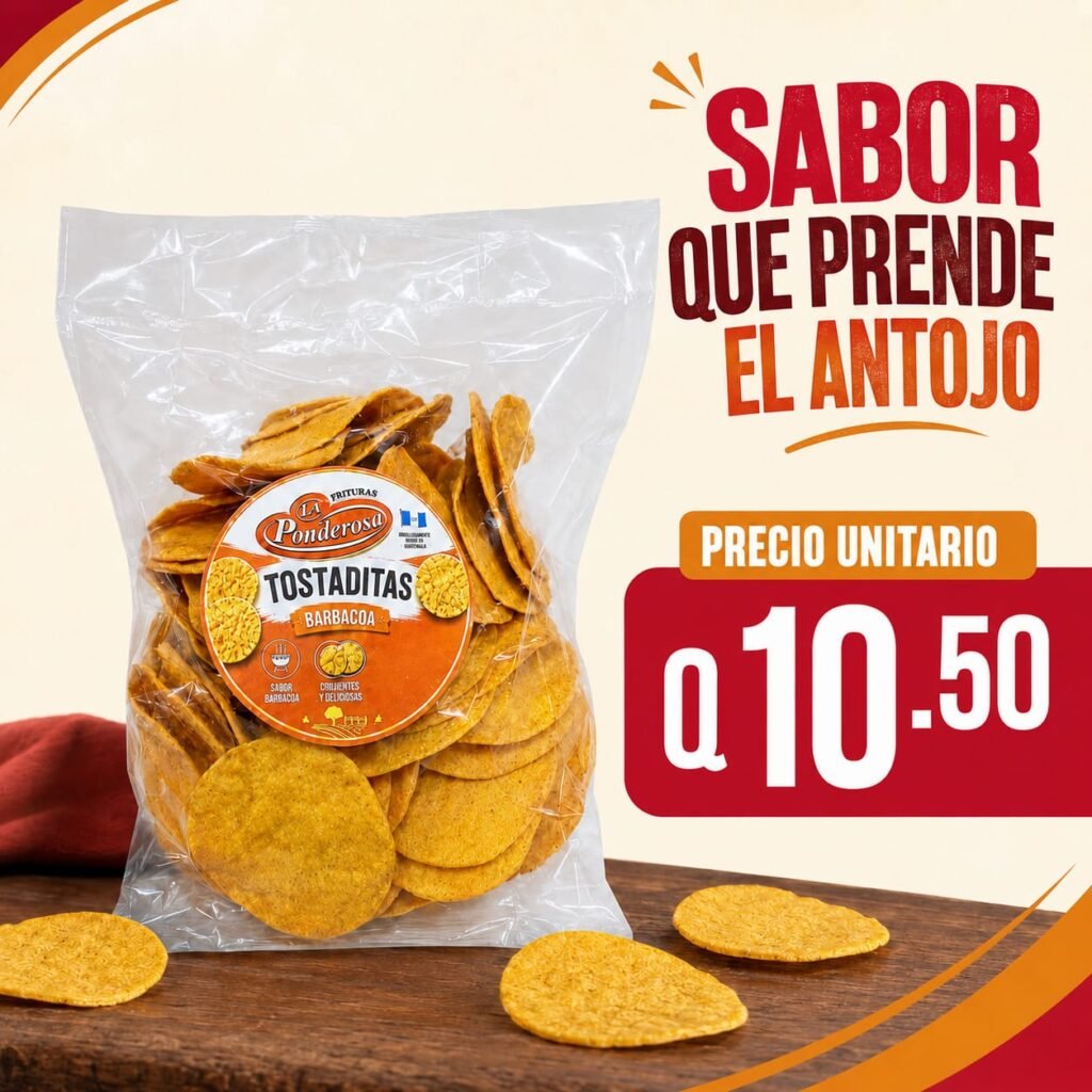 Tostaditas Barbacoa (200 grs) La Ponderosa