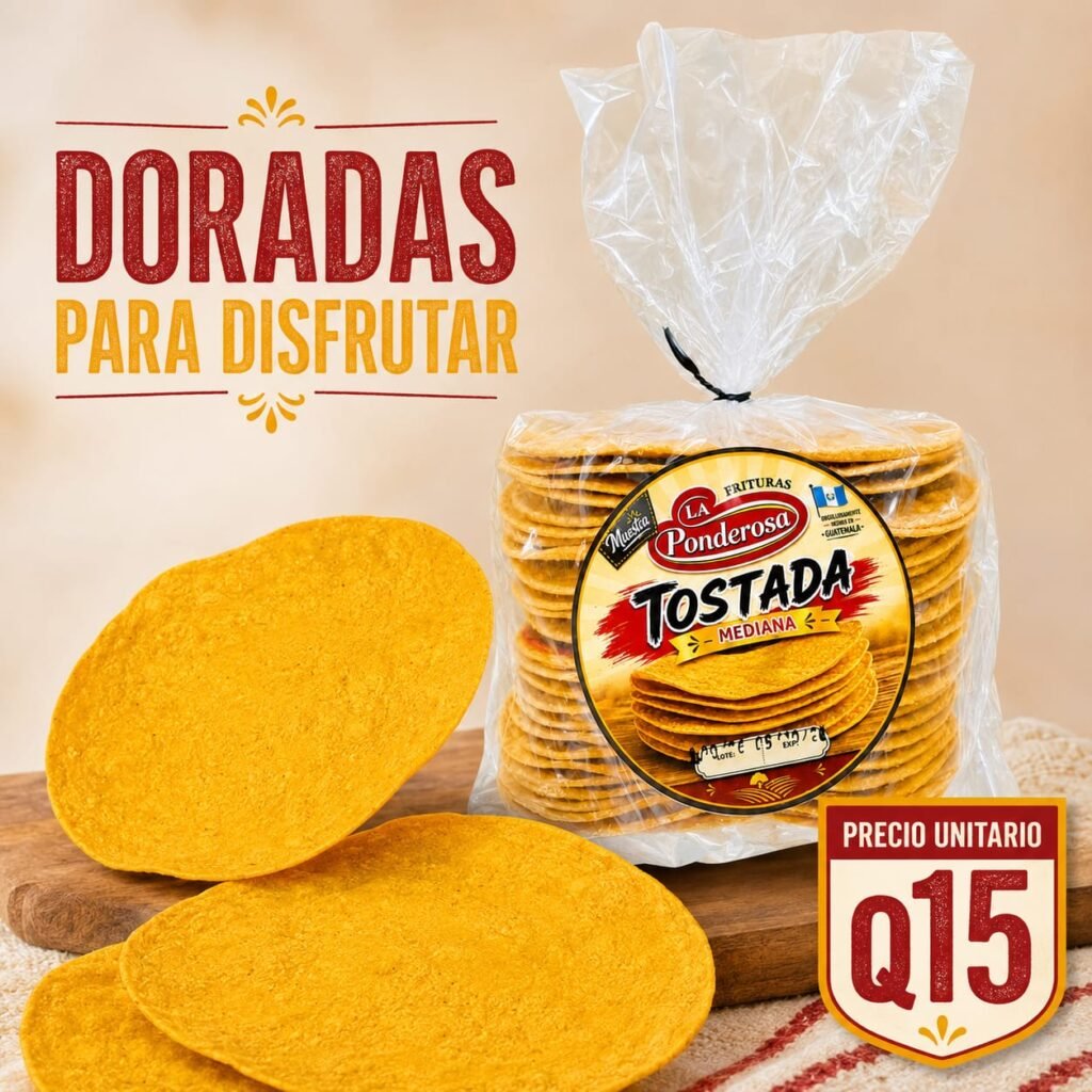 Tostada Mediana (25 Unidades) La Ponderosa