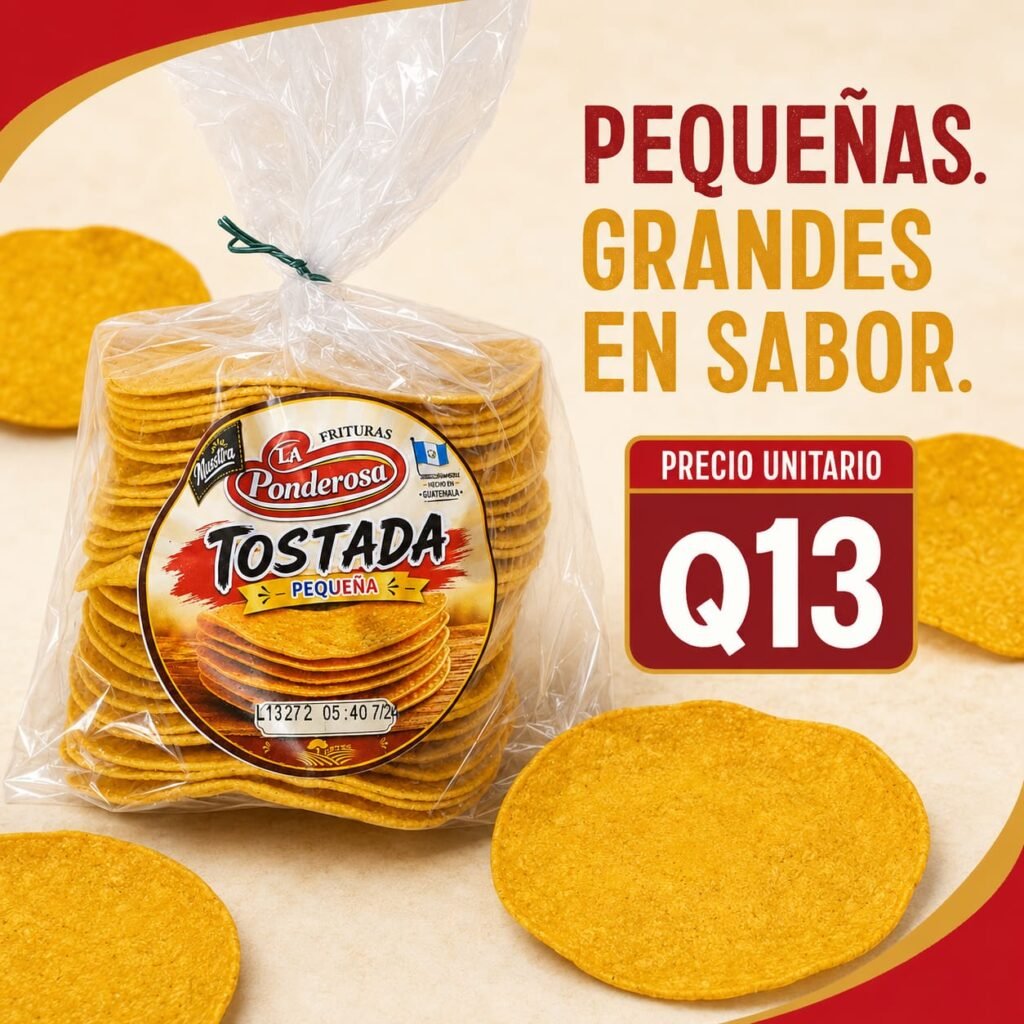 Tostada Pequeña (25 unidades) La Ponderosa