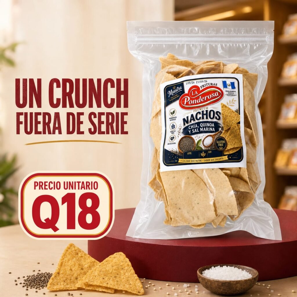 Nacho Chia, Quinoa y Sal Marina La Ponderosa (300 grs)